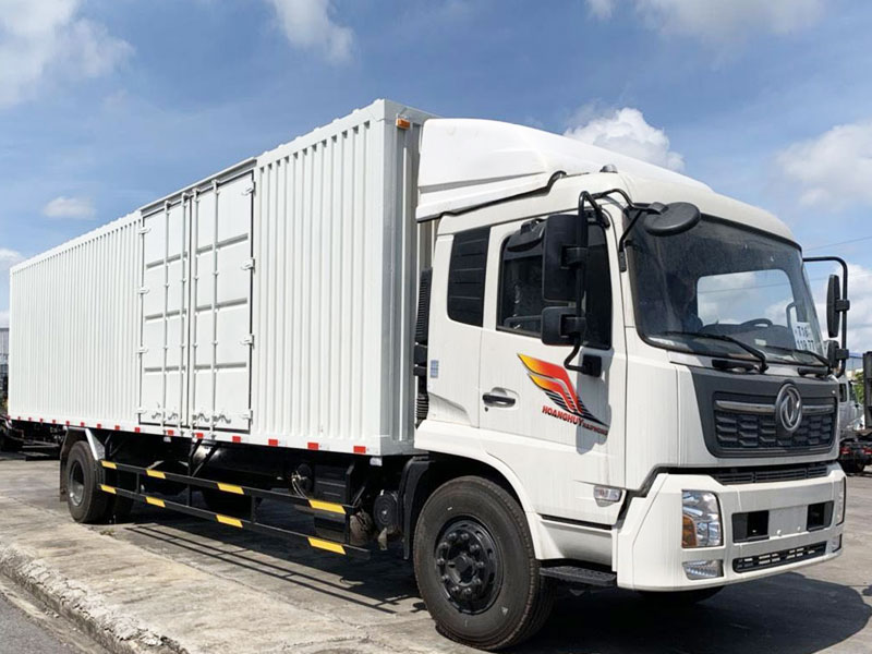 Xe tải thùng container Dongfeng Hoàng Huy