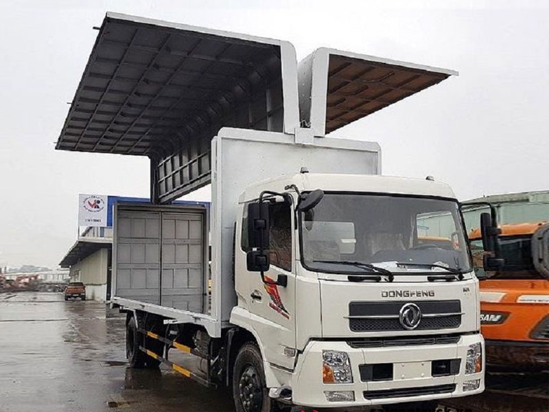 Xe tải Dongfeng thùng kín cánh dơi 2021 cánh mở hai bên - ảnh 3